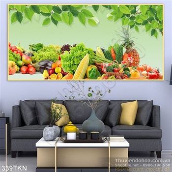 Tranh hoa quả trang trí bếp