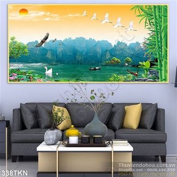 Tranh sơn thủy hữu tình nghệ thuật