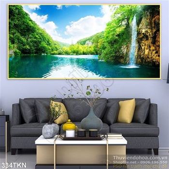 Tranh thác nước trong rừng đẹp nhất