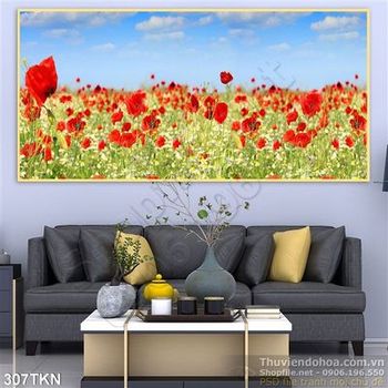 Tranh hoa Mỹ Nhân trang trí tường