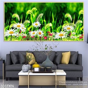 Tranh hoa Cúc trang trí treo tường đẹp