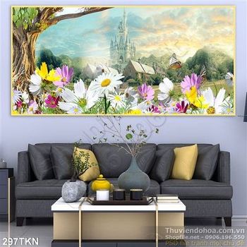 Tranh lâu đài huyền ảo
