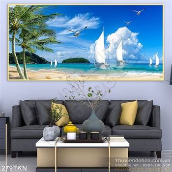 Tranh biển và du thuyền