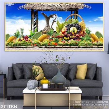 Tranh trái cây in kính uv đẹp nhất