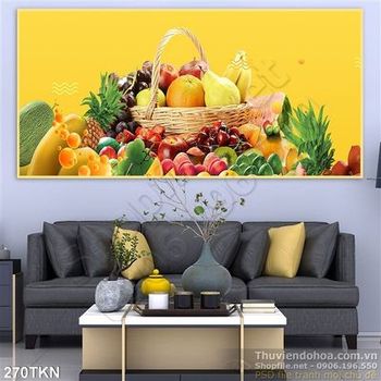 Tranh trái cây trang trí bếp