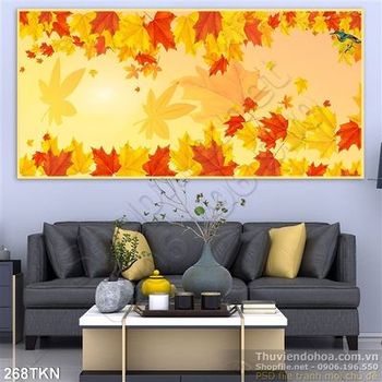 Tranh lá phong dán tường đẹp nhất