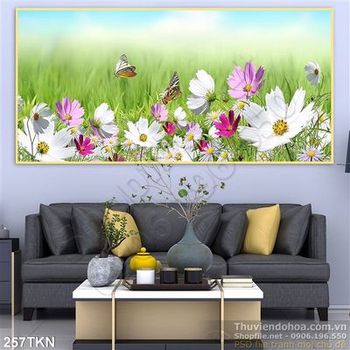 Tranh hoa hồ điệp in kính uv chất lượng cao