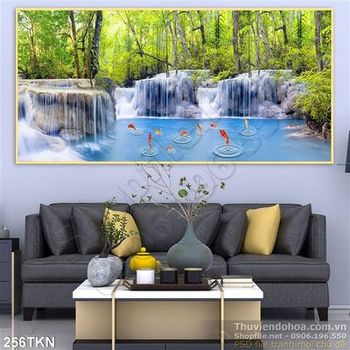 Tranh thác nước nghệ thuật trang trí