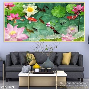 Tranh cửu ngư và cá chép phong thủy