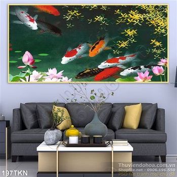 Tranh cửu ngư trang trí treo tường