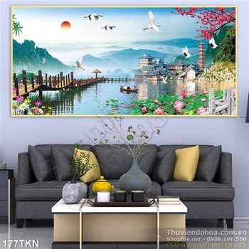 Tranh sơn thủy hữu tình đẹp nhất