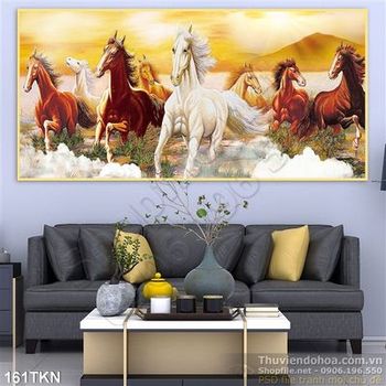 Tranh sơn dầu mã đáo thành công