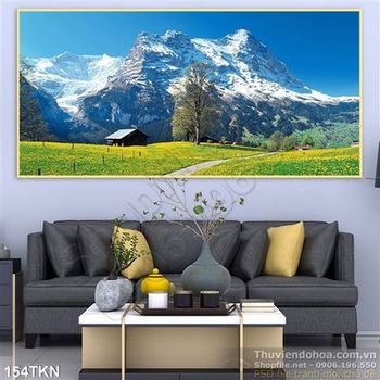 Tranh phong cảnh núi tuyết đẹp nhất