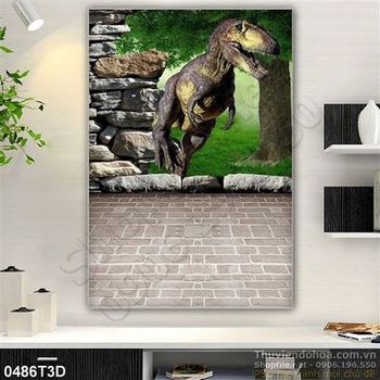 Tranh 3D thê giới khủng long