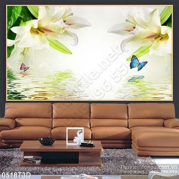 Tranh 3D hoa ly cổ điển