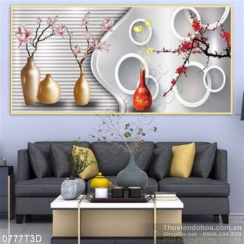 Tranh 3D treo tường trang trí nội thất