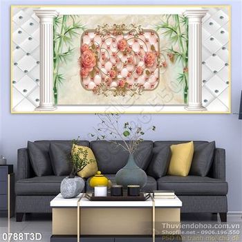 Tranh 3D cổ điển trang trí