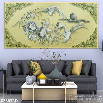Tranh 3D cổ điển trang trí nội thất
