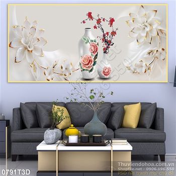 Tranh 3D trang trí phòng khách