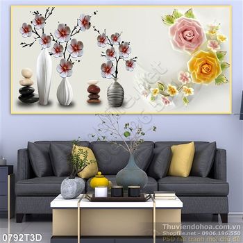 Tranh 3D treo tường trang trí phòng ngủ