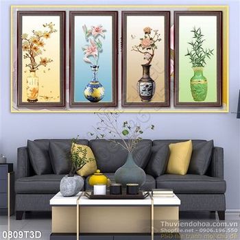 Tranh 3D treo tường trang trí nội thất