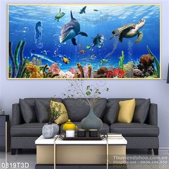 Tranh 3D thế giới đại dương