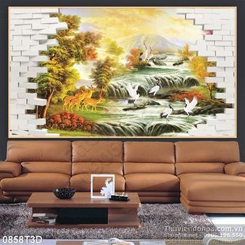 Tranh 3D chim hạt phong thủy