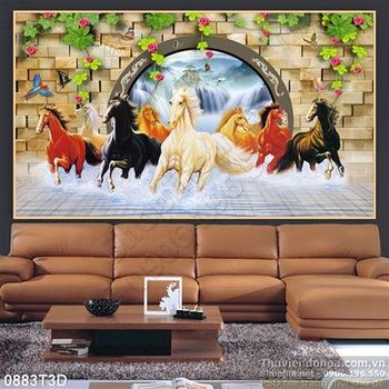 Tranh 3D mã đáo thành công