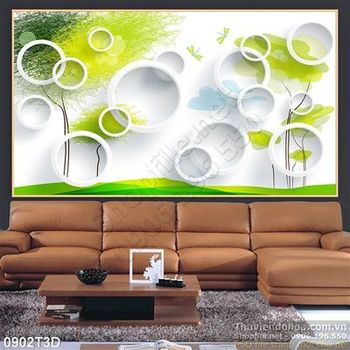 Tranh 3D trang trí hiện đại