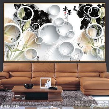 Tranh 3D trang trí tường hiện đại