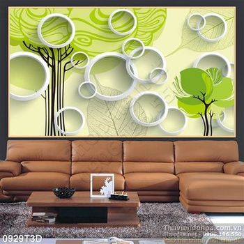 Tranh 3D hoa trang trí nội thất