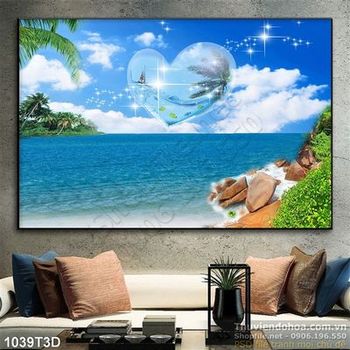 Tranh 3D đại dương trang trí
