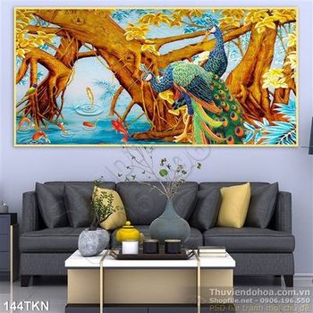 Tranh chim công và cá đẹp nhất