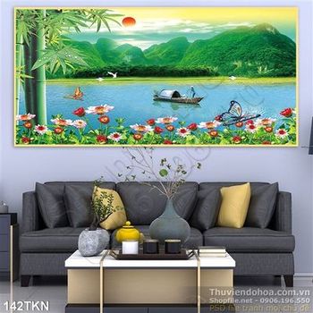 Tranh phong thủy và cây tre