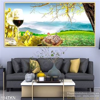 Tranh ly rượu vang in uv chất lượng cao