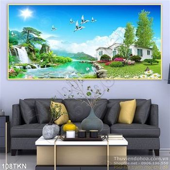 Tranh thác và nhà biệt thự đẹp nhất