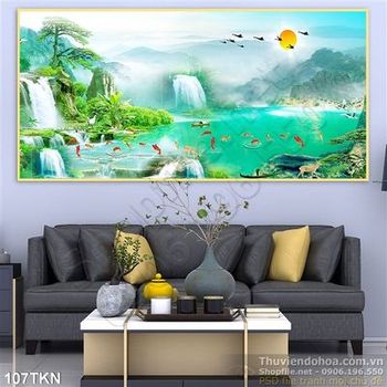 Tranh sơn thủy hữu tình đẹp nhất