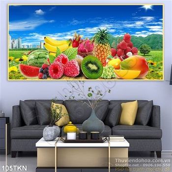 Tranh trái cây trang trí bếp