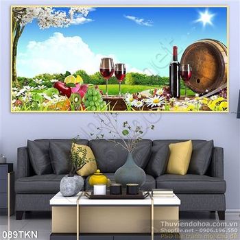 Tranh trái cây trang trí phòng bếp