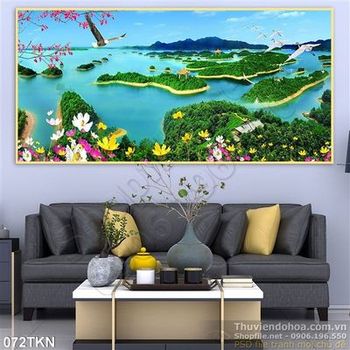 Tranh sơn thủy và chim Đại Bàng đẹp nhất