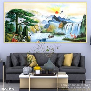 Tranh sơn thủy phong cảnh hữu tình