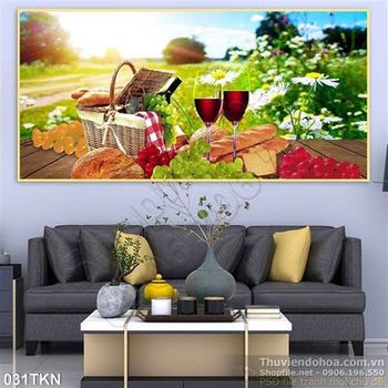 Tranh bếp in kính chất lượng cao