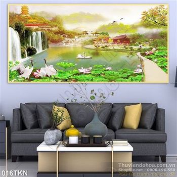 Tranh thác nước nghệ thuật treo tường đẹp nhất