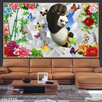 Tranh 3D kungfu panda cho bé