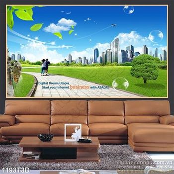 Tranh 3D cảnh quan khu chưng cư cao cấp
