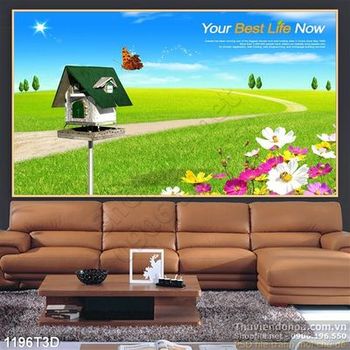 Tranh 3D nông trại vui vẻ