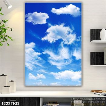 Tranh bầu trời xanh