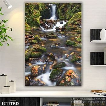 Tranh thác nước phong thủy đẹp nhất