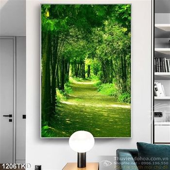 Tranh con đường vào khu rừng