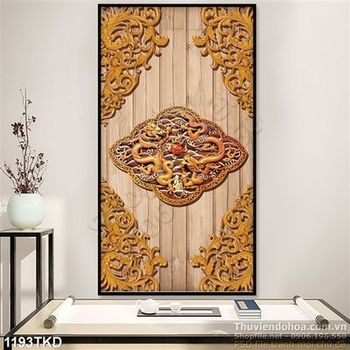 Tranh phù điêu hoa văn rồng